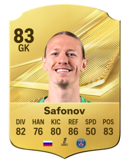 Safonov 83 Gold GK FC 27 card