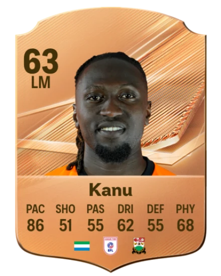 Kanu 63 Common LM FC 26 card