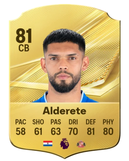 Alderete 81 Common CB FC 26 card