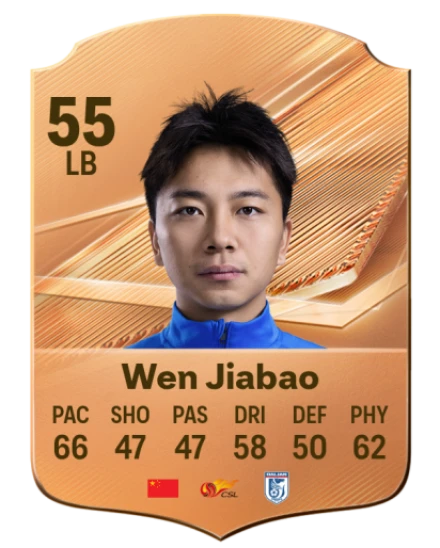 Wen Jiabao 55 Bronze LB FC 27 card