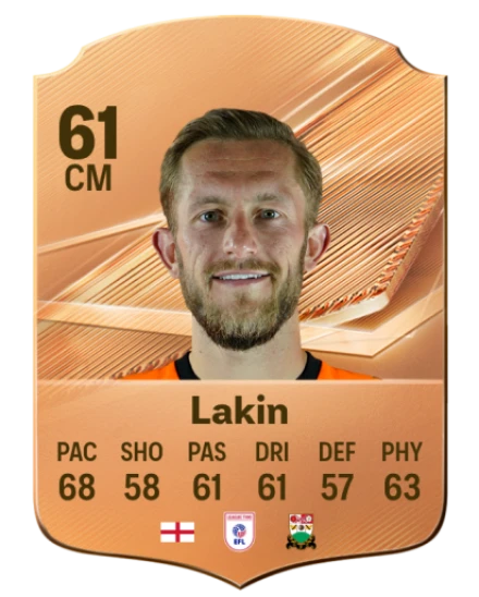 Lakin 61 Bronze CM FC 27 card