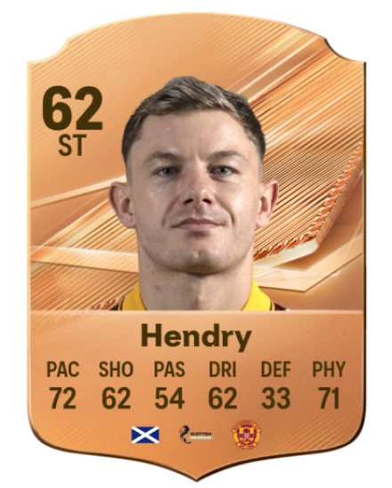 Hendry 62 Bronze ST FC 27 card