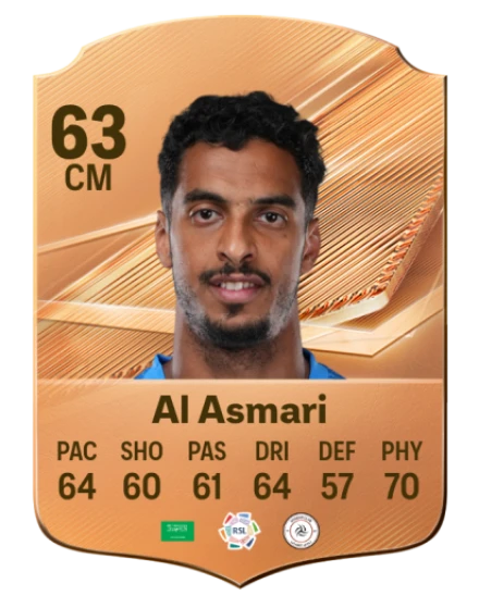 Al Asmari 63 Bronze CM FC 27 card