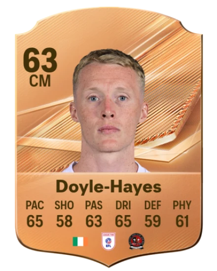 Doyle-Hayes 63 Common CM FC 26 card