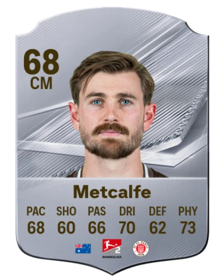 Metcalfe 68 Silver CM FC 27 card