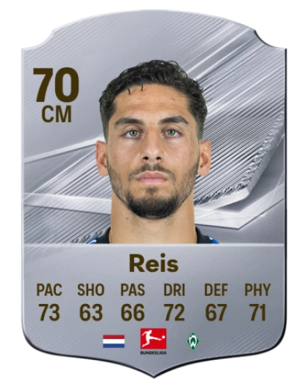 Reis 70 Silver CM FC 27 card