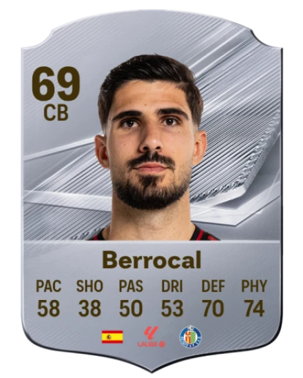 Berrocal 69 Silver CB FC 27 card