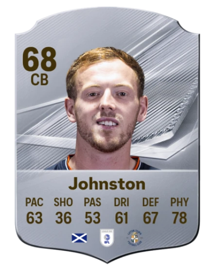 Johnston 68 Common CB FC 26 card