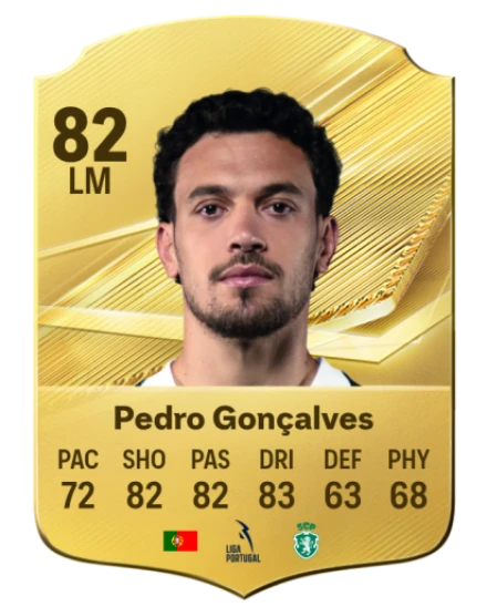 Pedro Gonçalves 82 Rare LM FC 26 card