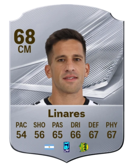 Linares 68 Silver CM FC 27 card