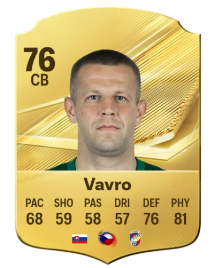 Vavro 76 Rare CB FC 26 card