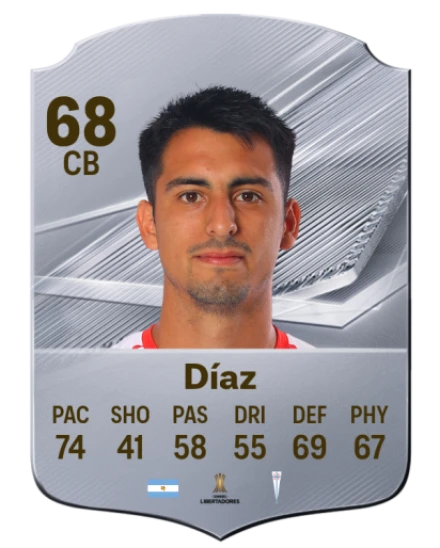Díaz 68 Common CB FC 26 card