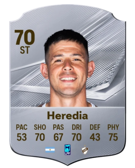 Heredia 70 Silver ST FC 27 card
