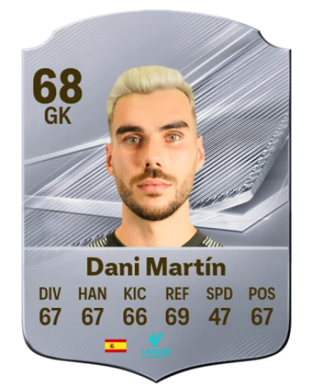 Dani Martín 68 Common GK FC 26 card