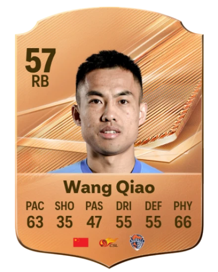 Wang Qiao 57 Bronze RB FC 27 card