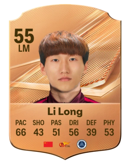 Li Long 55 Bronze LM FC 27 card