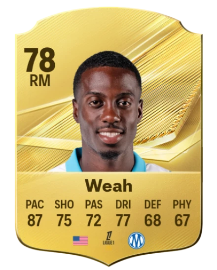 Weah 78 Common RM FC 26 card