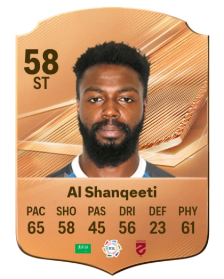 Al Shanqeeti 58 Bronze ST FC 27 card