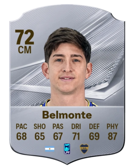 Belmonte 72 Silver CM FC 27 card