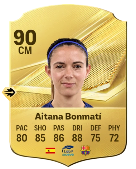Aitana Bonmatí 90 Common CM FC 26 card