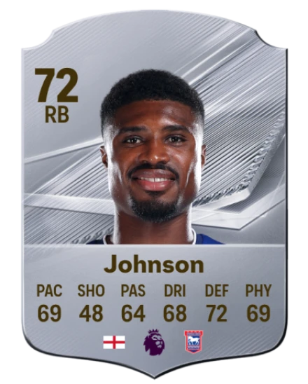 Johnson 72 Common RB FC 26 card