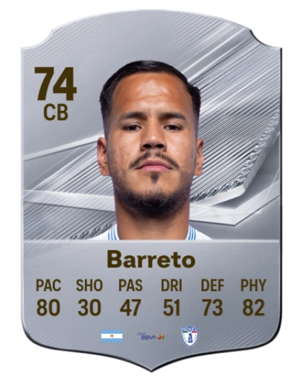 Barreto 74 Common CB FC 26 card