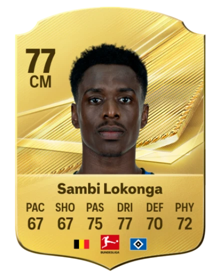 Sambi Lokonga 77 Common CM FC 26 card