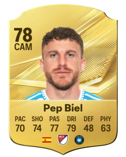 Pep Biel 78 Common CAM FC 26 card