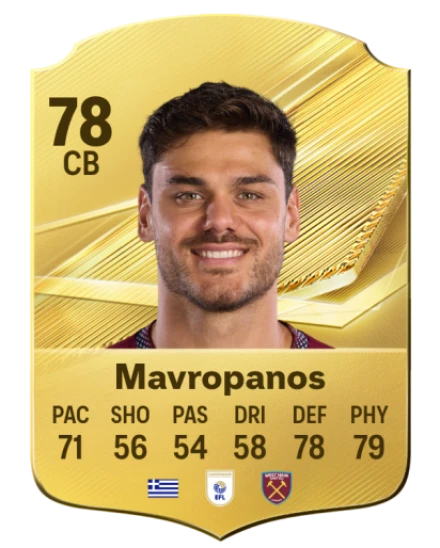 Mavropanos 78 Common CB FC 26 card