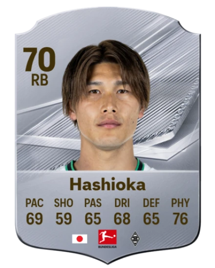 Hashioka 70 Silver RB FC 27 card