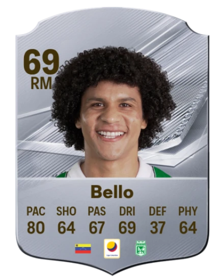 Bello 69 Silver RM FC 27 card