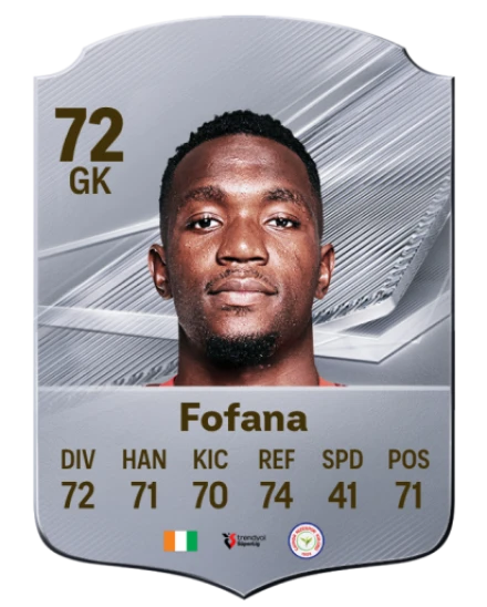 Fofana 72 Common GK FC 26 card