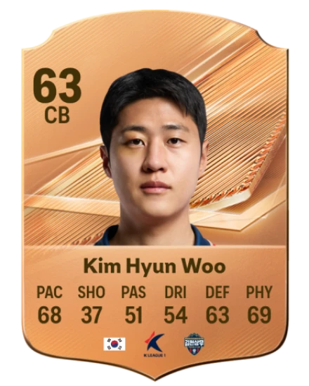 Kim Hyun Woo 63 Bronze CB FC 27 card