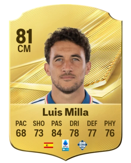Luis Milla 81 Common CM FC 26 card