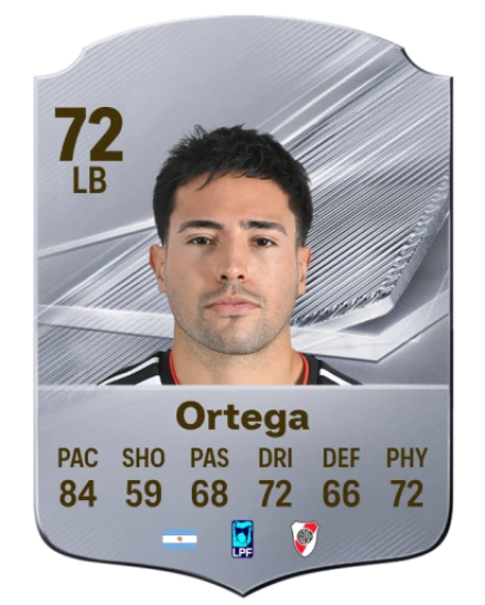 Ortega 72 Silver LB FC 27 card