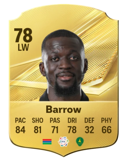 Barrow 78 Common LW FC 26 card