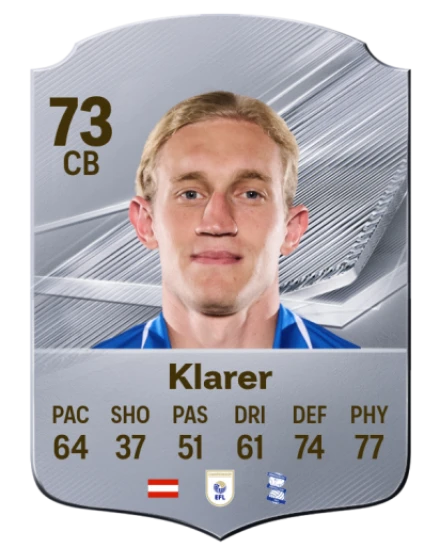 Klarer 73 Common CB FC 26 card