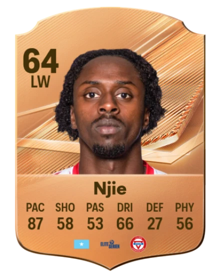 Njie 64 Common LW FC 26 card