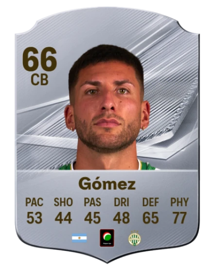 Gómez 66 Silver CB FC 27 card