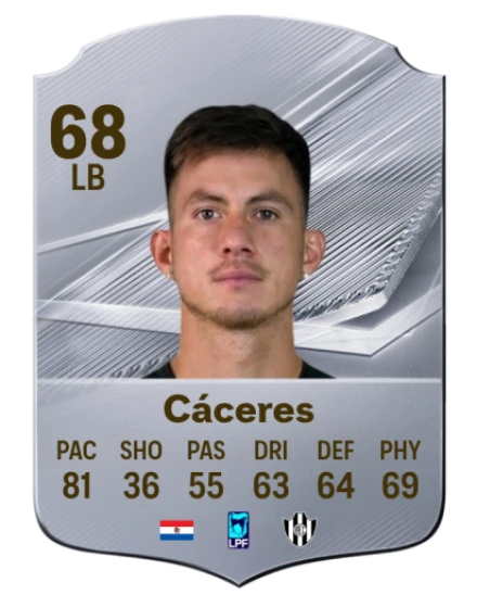 Cáceres 68 Common LB FC 26 card