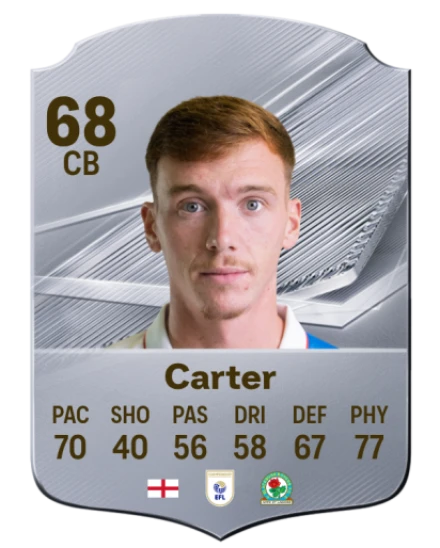 Carter 68 Common CB FC 26 card