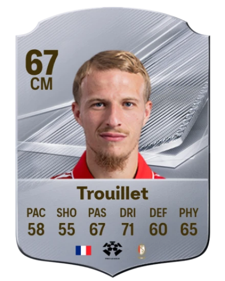 Trouillet 67 Silver CM FC 27 card
