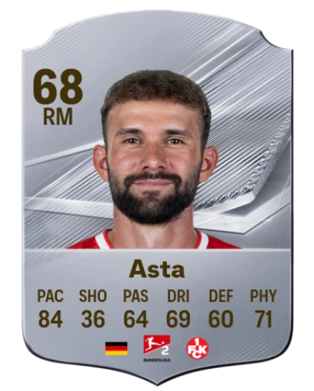 Asta 68 Silver RM FC 27 card