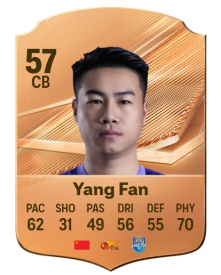 Yang Fan 57 Bronze CB FC 27 card