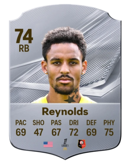 Reynolds 74 Common RB FC 26 card