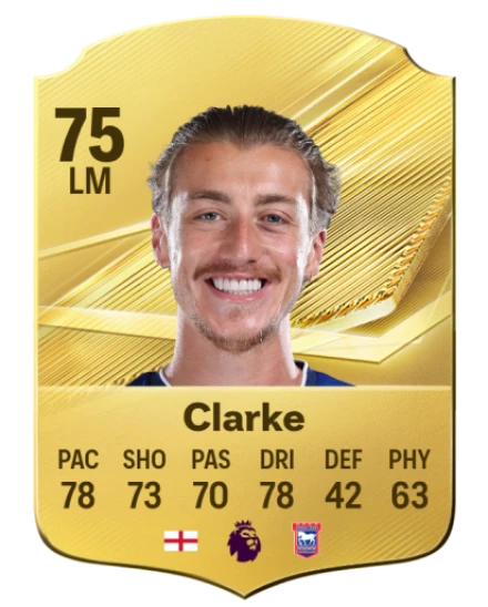 Clarke 75 Common LM FC 26 card