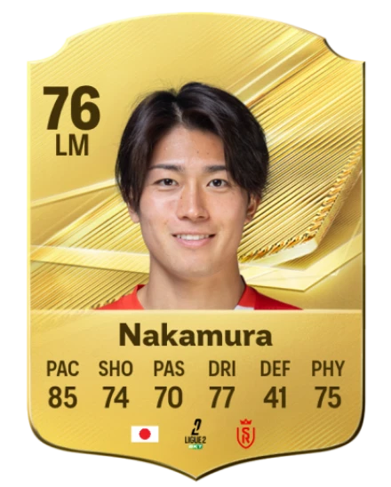 Nakamura 76 Rare LM FC 26 card