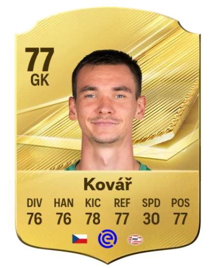 Kovář 77 Common GK FC 26 card