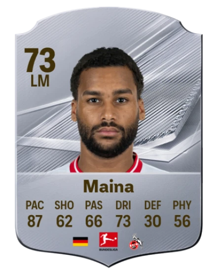 Maina 73 Silver LM FC 27 card