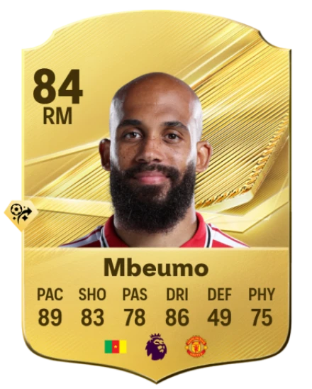 Mbeumo 84 Common RM FC 26 card